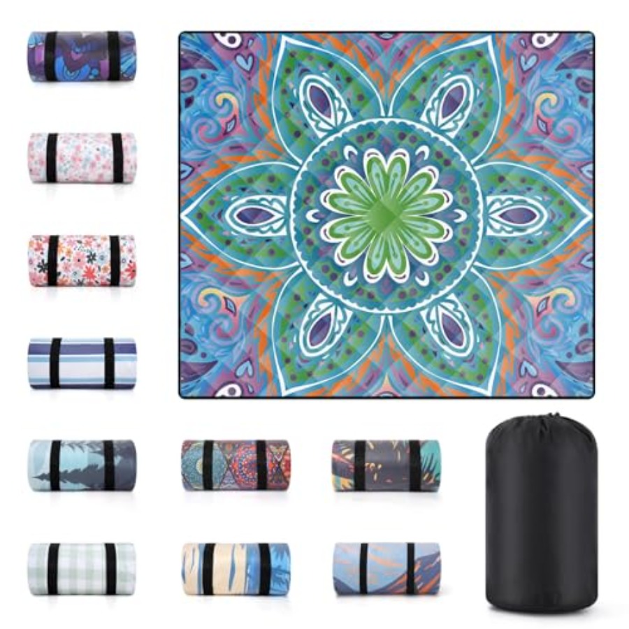 Outdoor Camping Mats Large - 60x80 Large Boho Picnic Blankets Outdoor