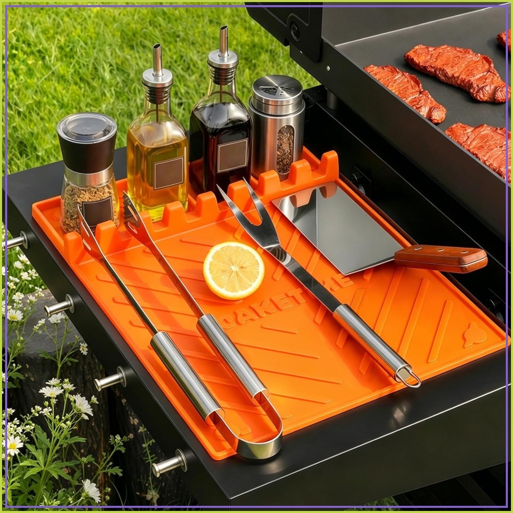 Outdoor Camping Griddle - Silicone Grill Mats for Blackstone Griddle,