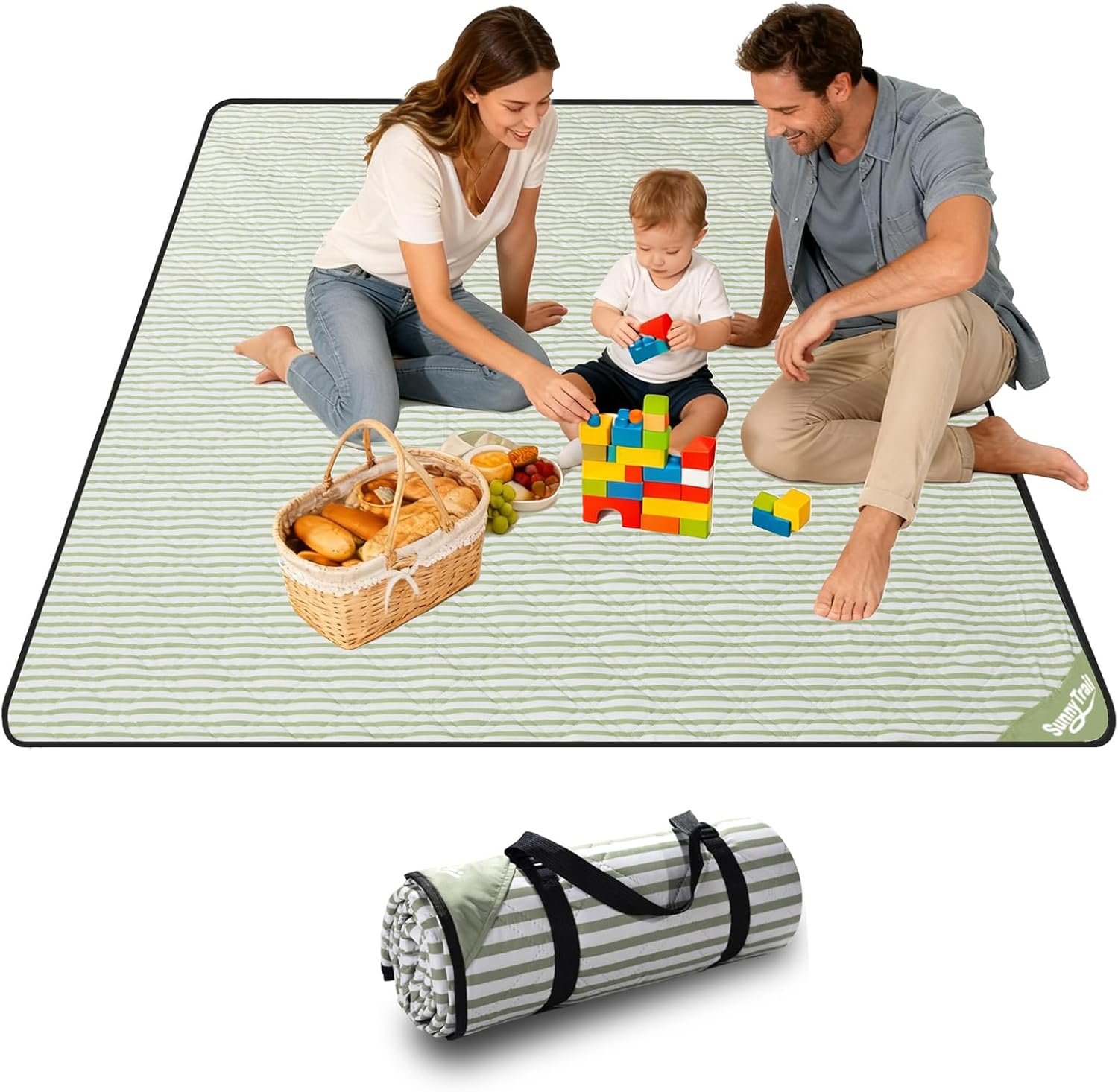 Outdoor Camping Mats Large - Extra Large Waterproof Picnic Blanket 80'x80'