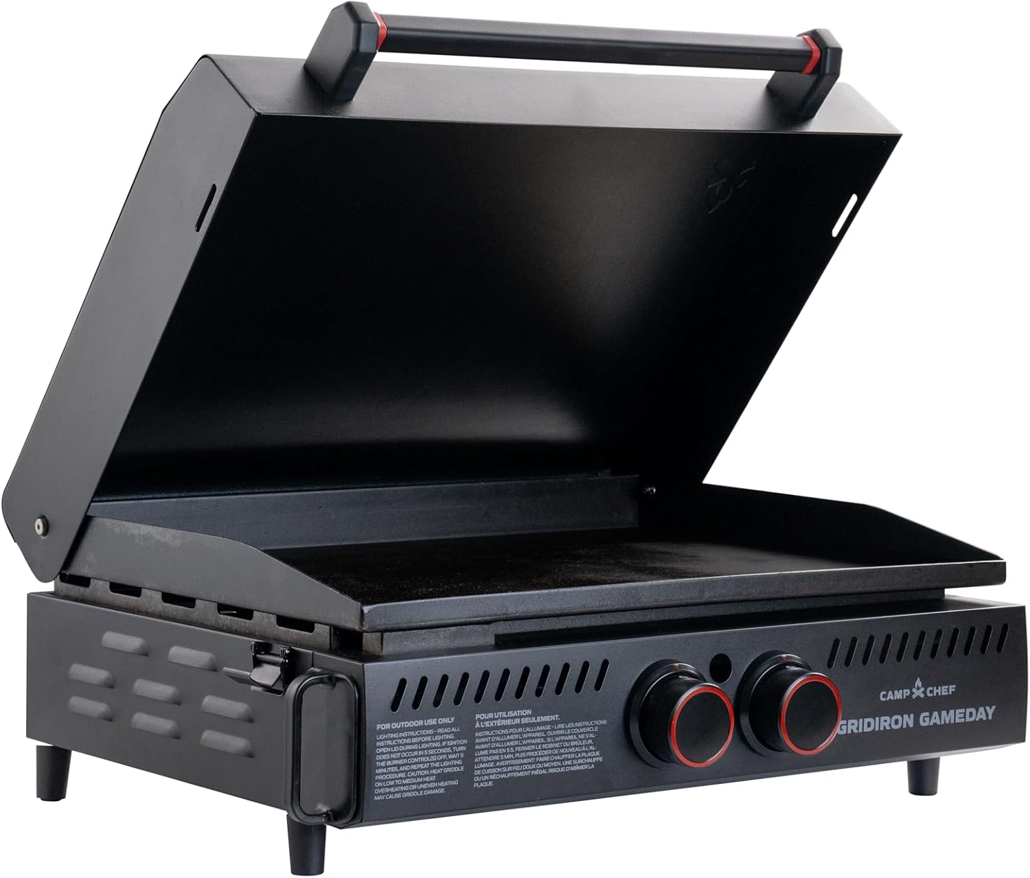 Outdoor Camping Griddle - 24-Inch Portable Propane Flat Top Tabletop