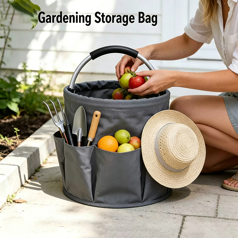 Outdoor Camping Store - Portable Picnic Basket with Handle, Large