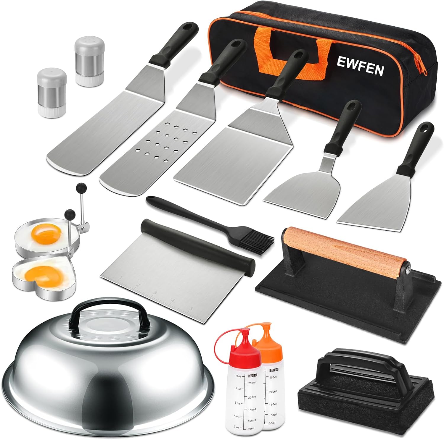 Outdoor Camping Griddle - 18PCS Griddle Accessories Kit for Blackstone,