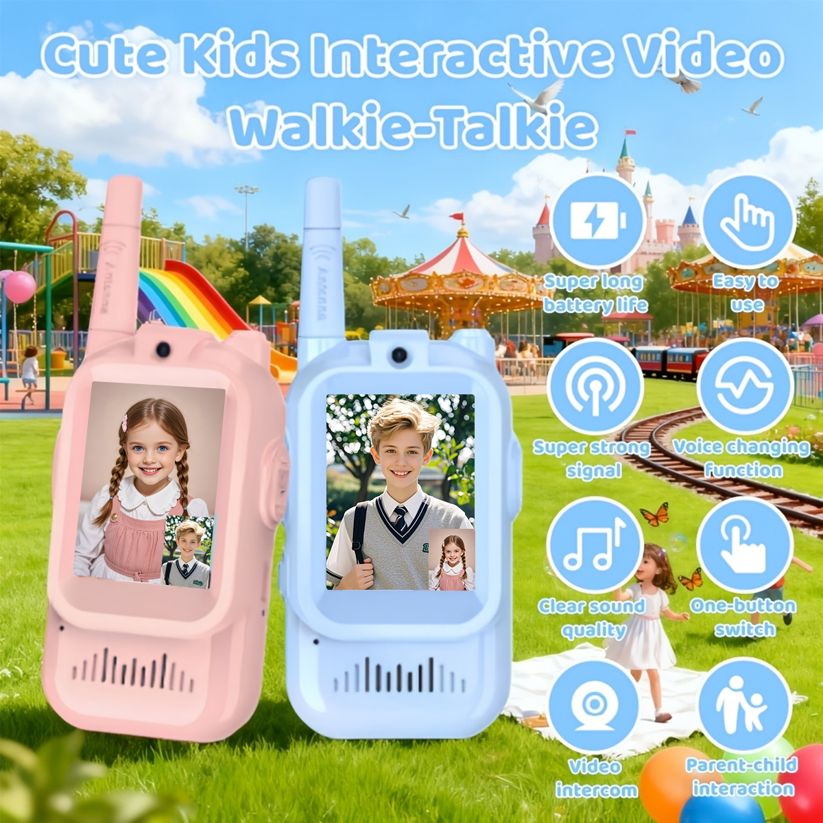 Outdoor Camping Videos - 2PCS Video Walkie Talkie For Kids