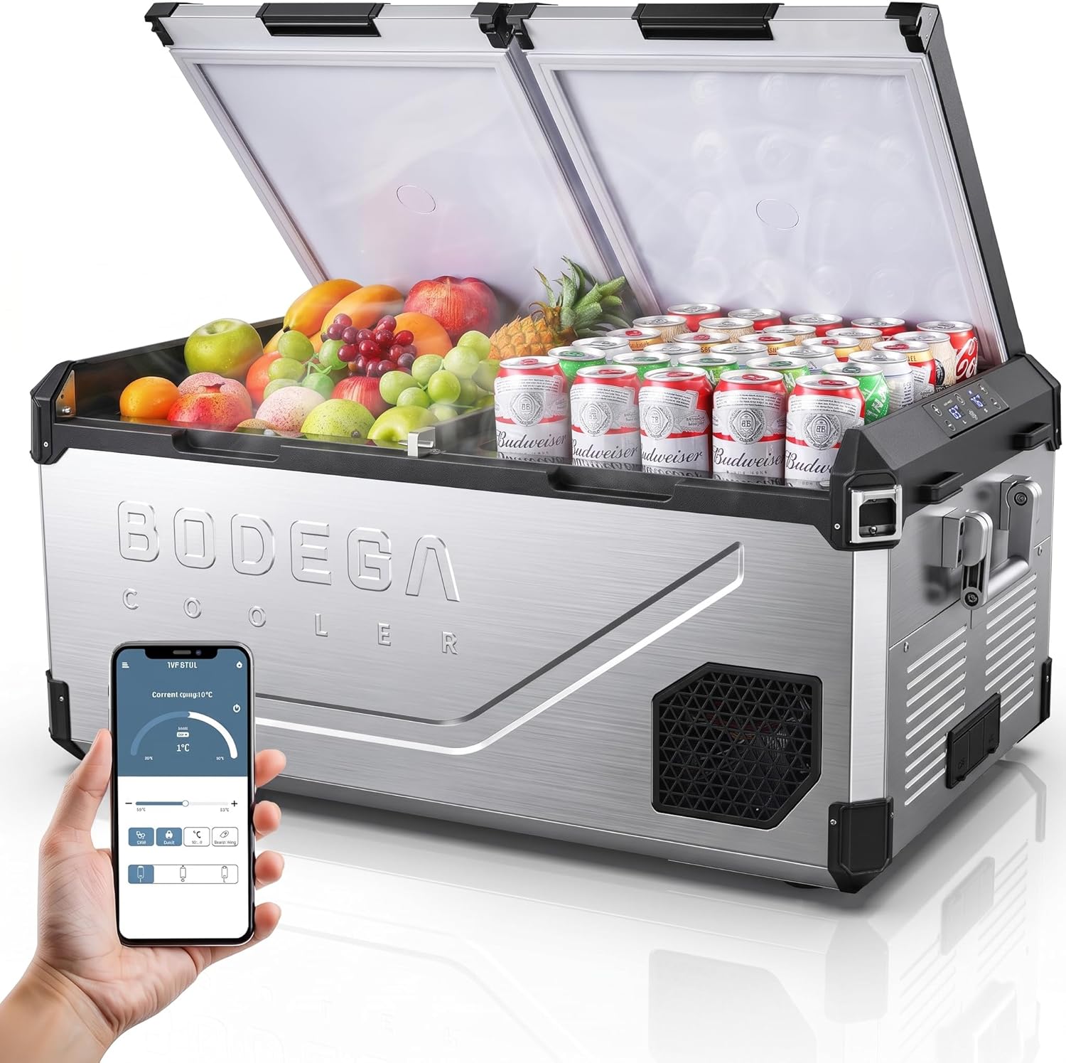 Outdoor Camping Zone - 79 Quart Dual Zone Portable Car