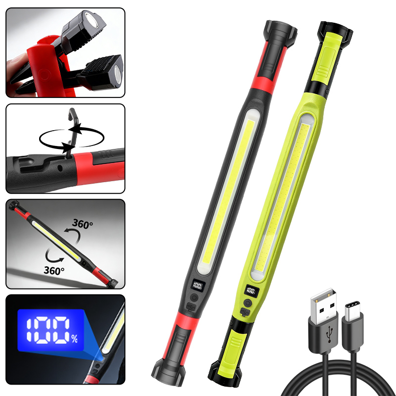 Outdoor Camping Adventure Lamp - COB Work Light Type‑C Rechargeable Magnetic