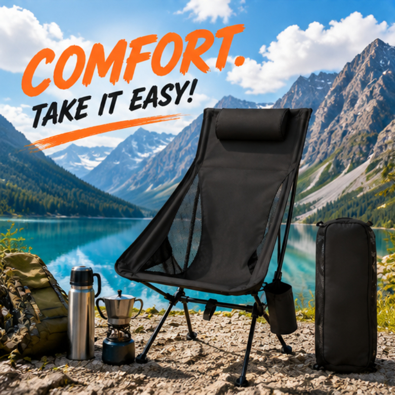 Outdoor Camping Table And Chairs - Fishing Portable Foldable Camping Chair, Ultralight