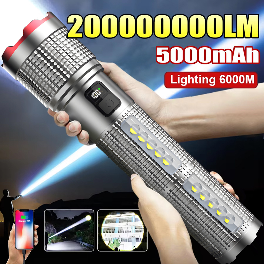 Outdoor Camping Adventure Lamp - 5000 MAH Powerful LED Flashlight Rechargeable