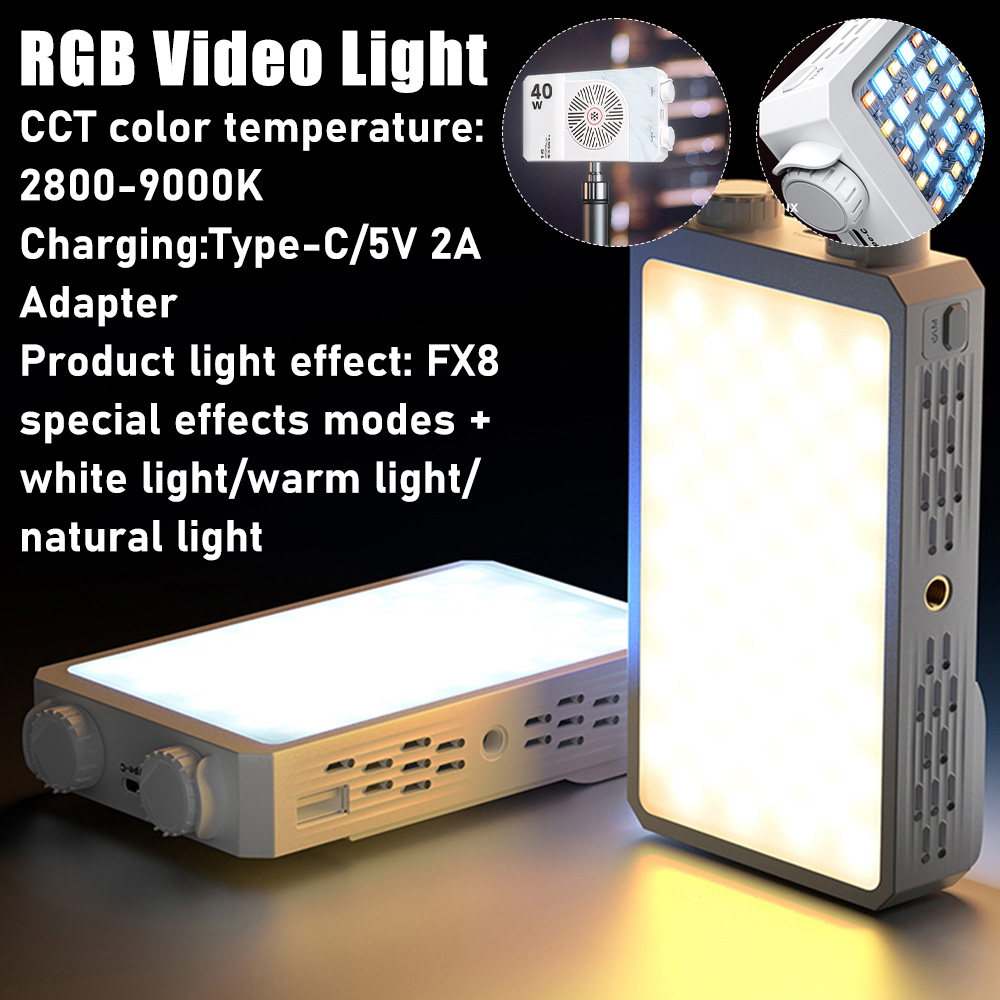 Outdoor Camping Videos - Portable Photography Lighting 40W LED Camera