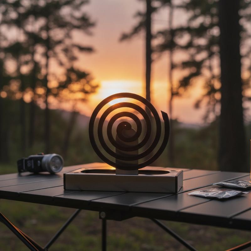 Outdoor Camping Store - Stainless Steel Mosquito Coil Holder Compact