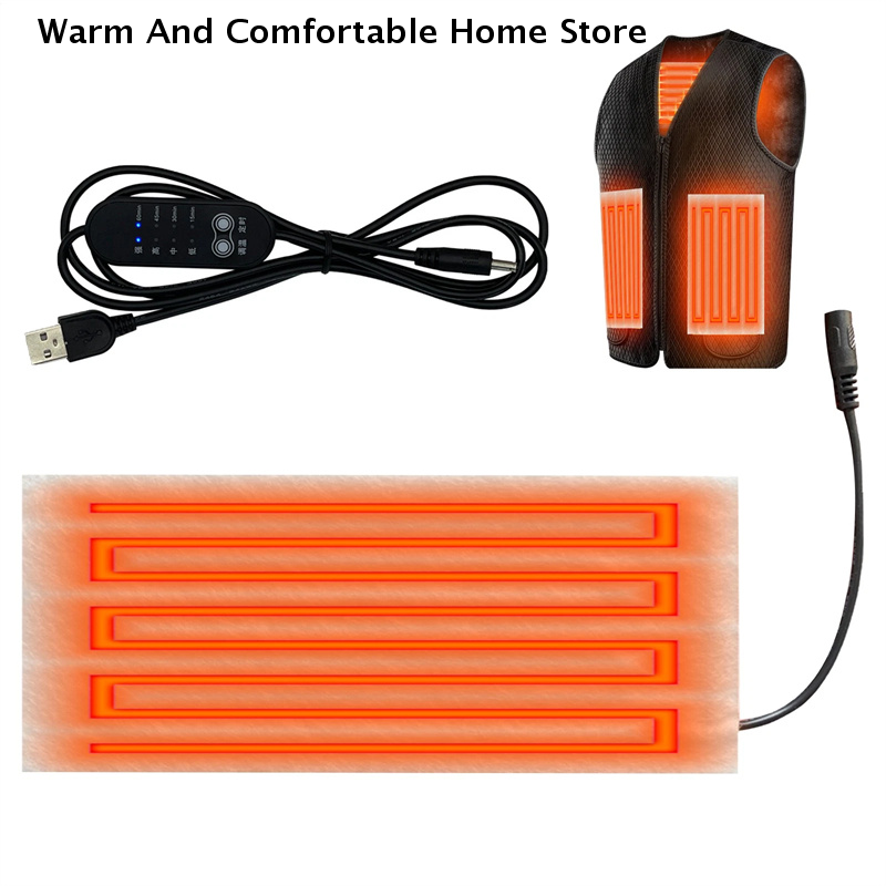 Camping Outdoor Clothing - 5V USB Warm Paste Pads Fast-Heating