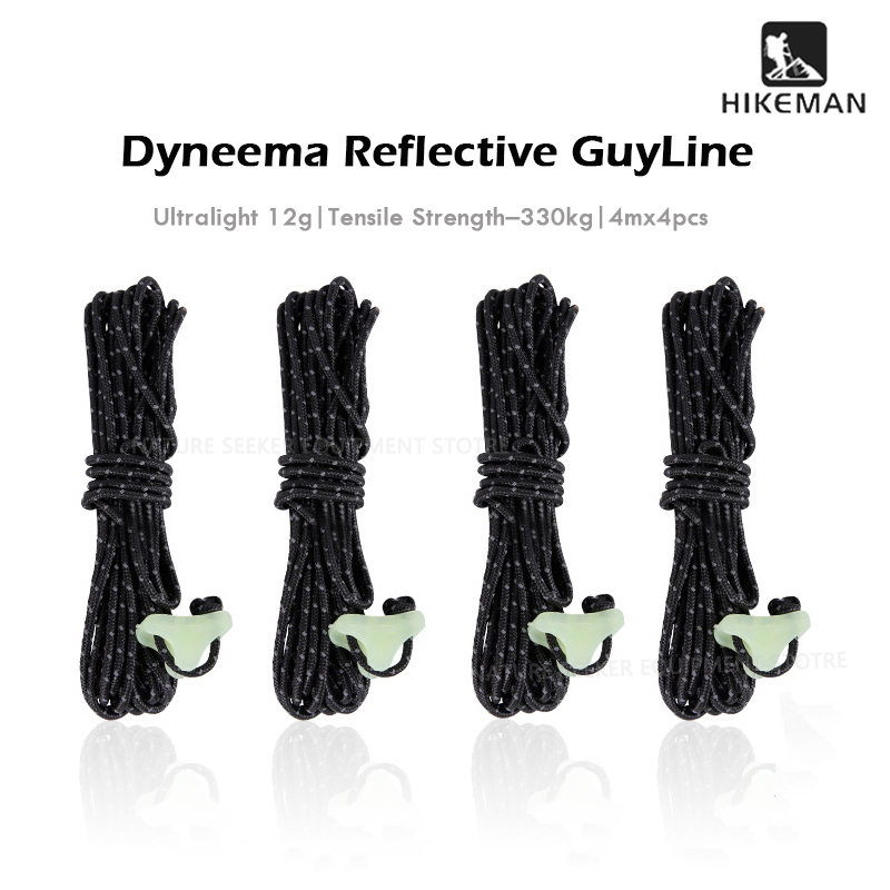 HIKEMAN 4Pcs Dyneema Guyline U - Outdoor Camping Guy recensie en prijs