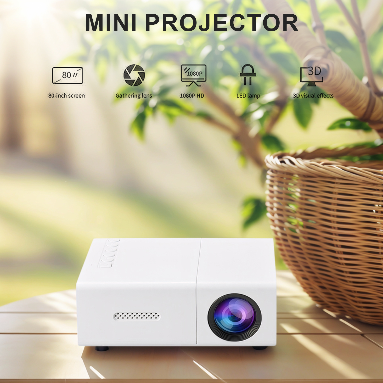 1080P LED Pocket Pico Video Pr - Outdoor Camping Videos recensie en prijs