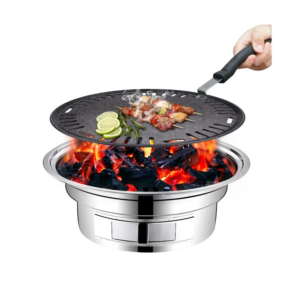 Aluminum round bbq plate non s - Outdoor Camping Korea recensie en prijs