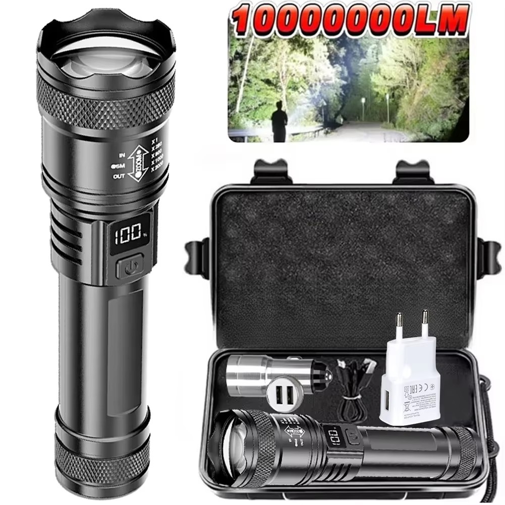 100000LM Super Bright Flashlig - Outdoor Camping Adventure Lamp recensie en prijs