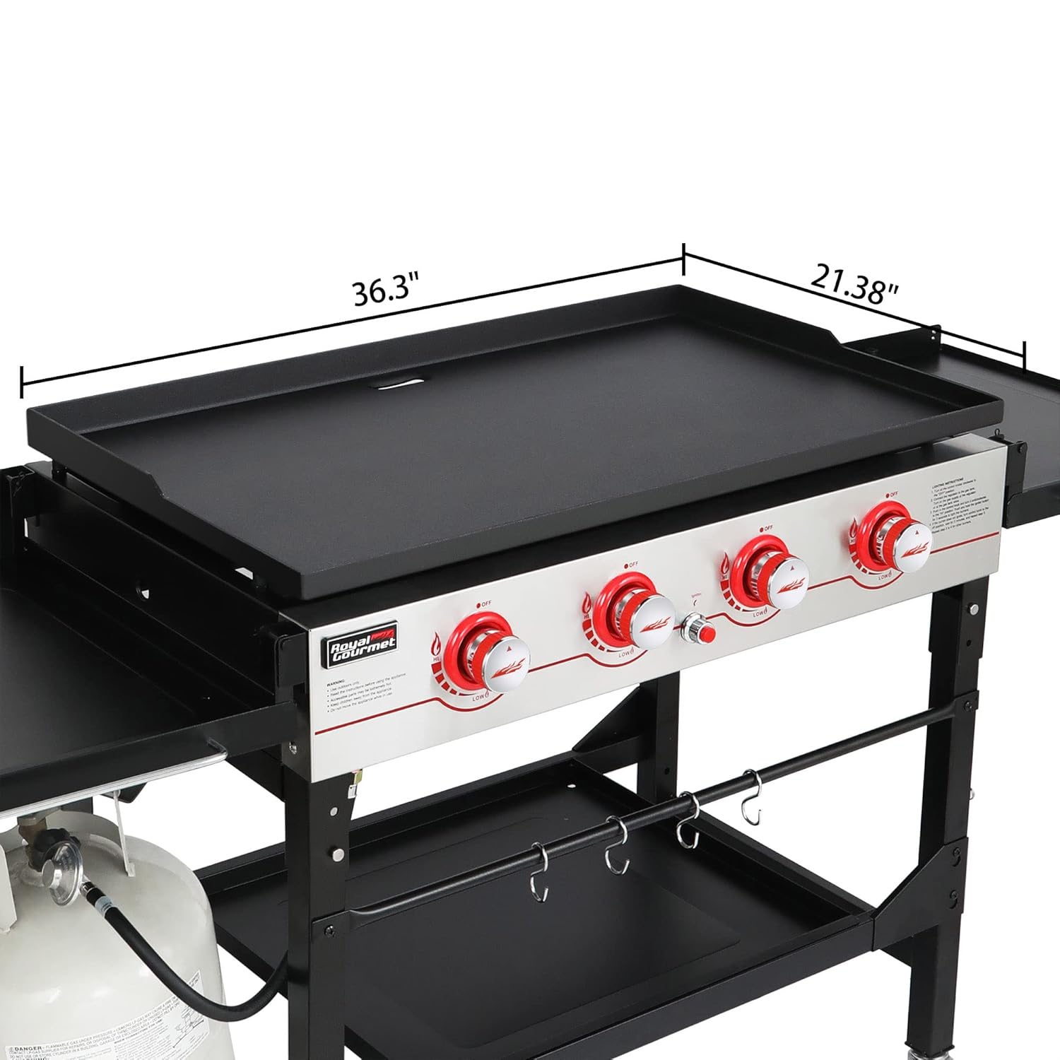 4-Burner 36in Propane Gas Grid - Outdoor Camping Griddle recensie en prijs