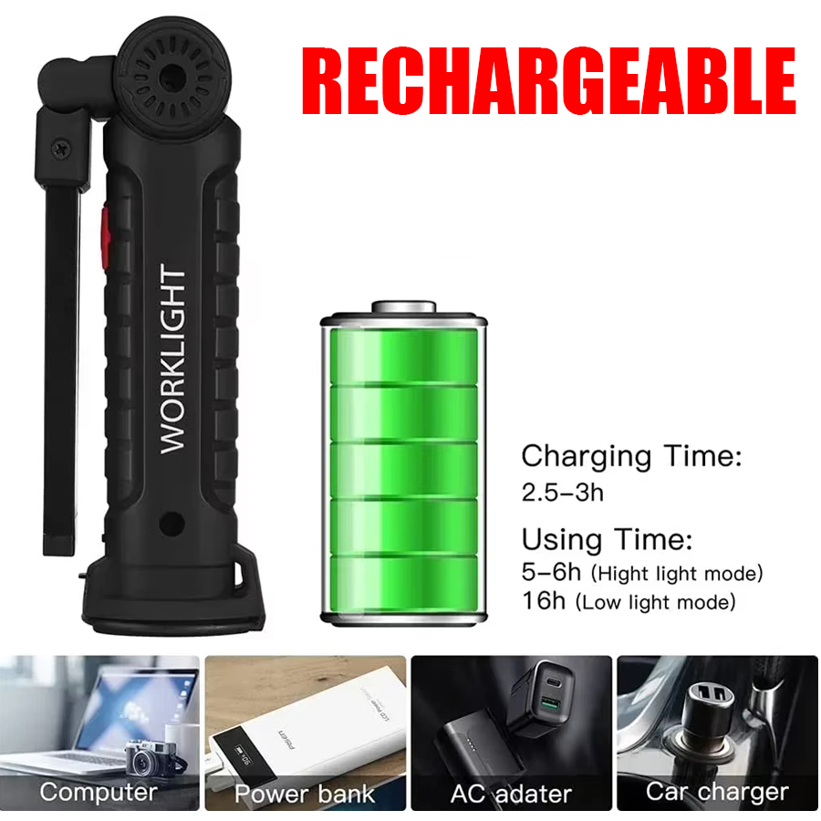 Portable LED Flashlight with M - Outdoor Camping Adventure Lamp recensie en prijs