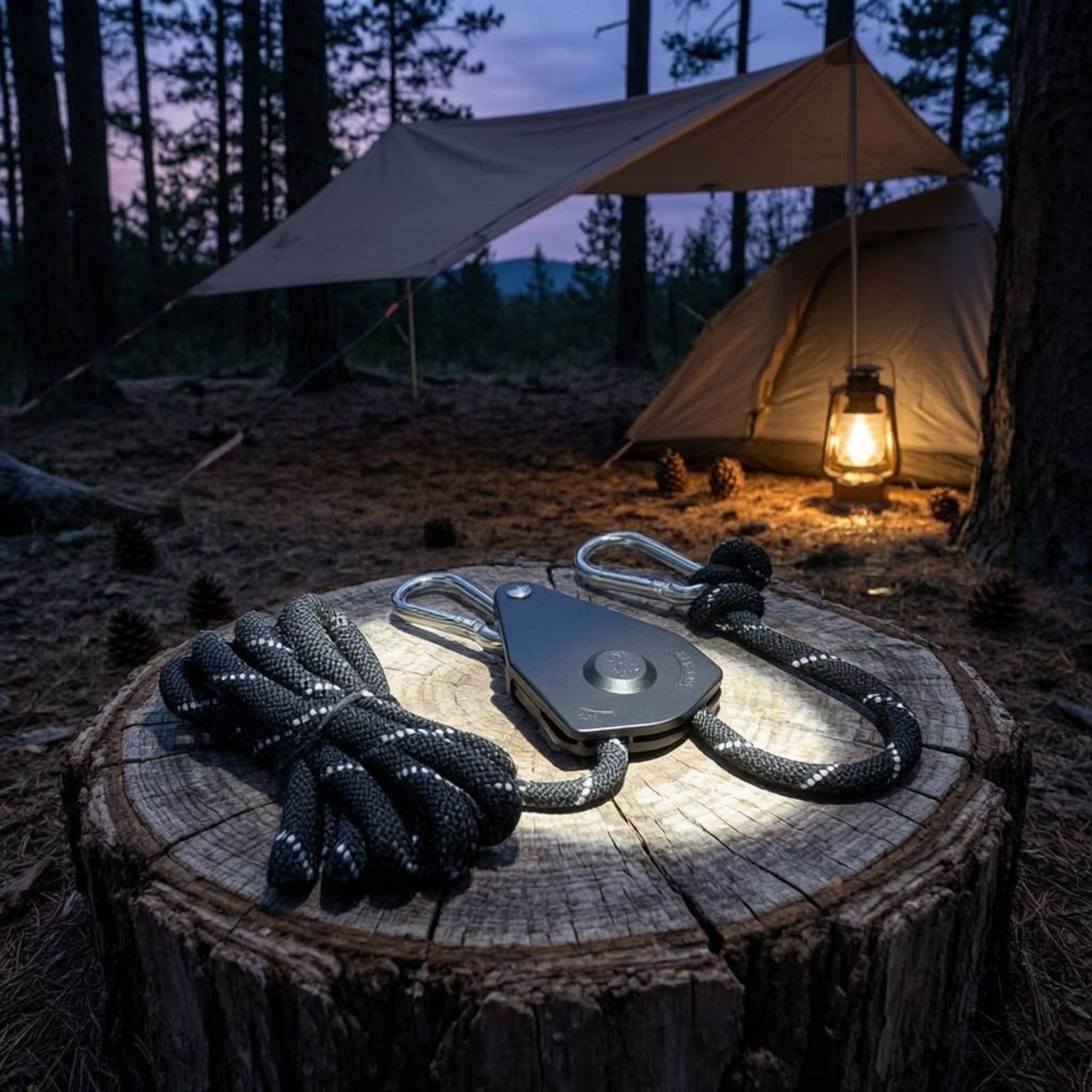 Pulley Tent Rope Carabiner Hoo - Outdoor Camping Guy recensie en prijs