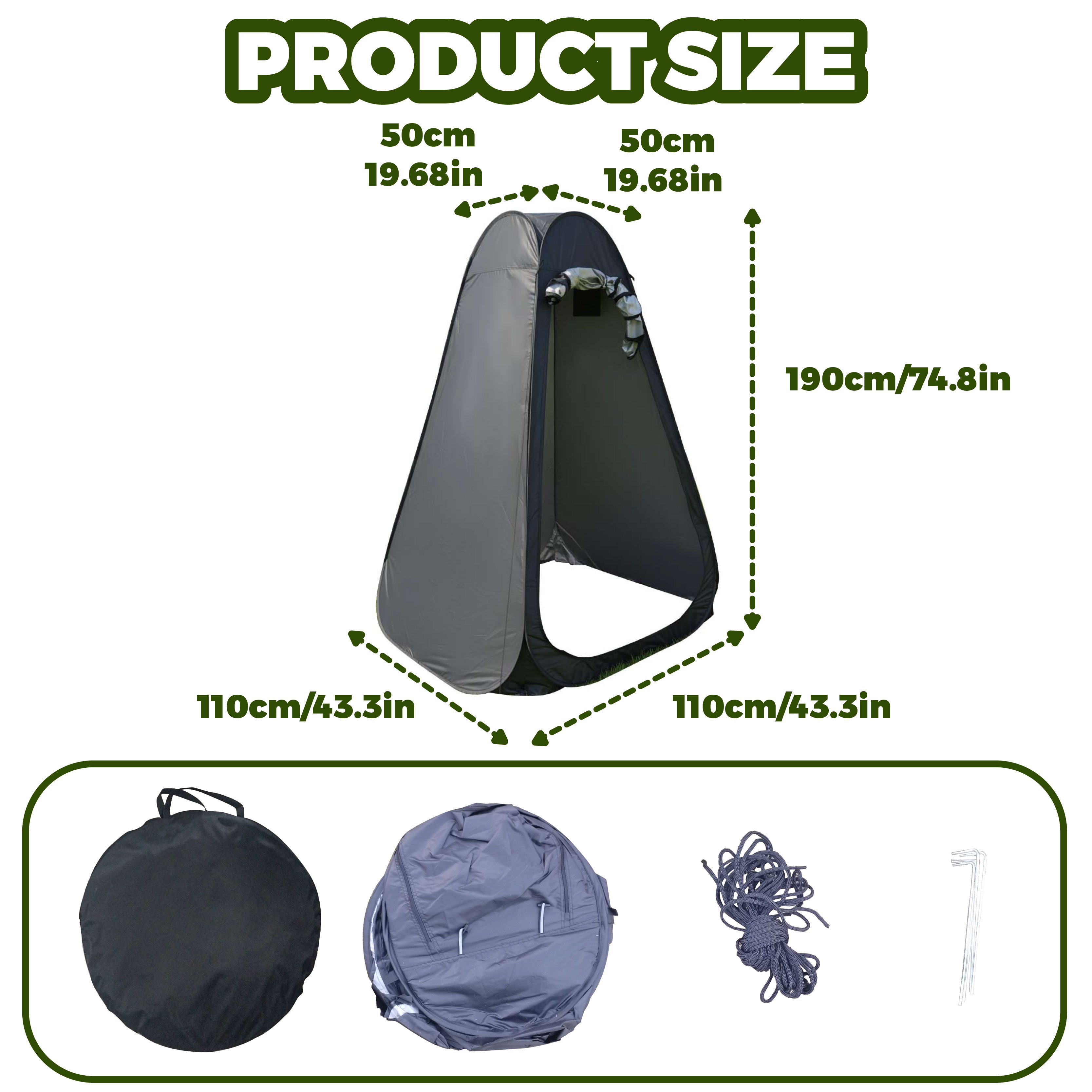 Portable Pop-Up Privacy Tent O - Outdoor Camping Toilet Tent recensie en prijs