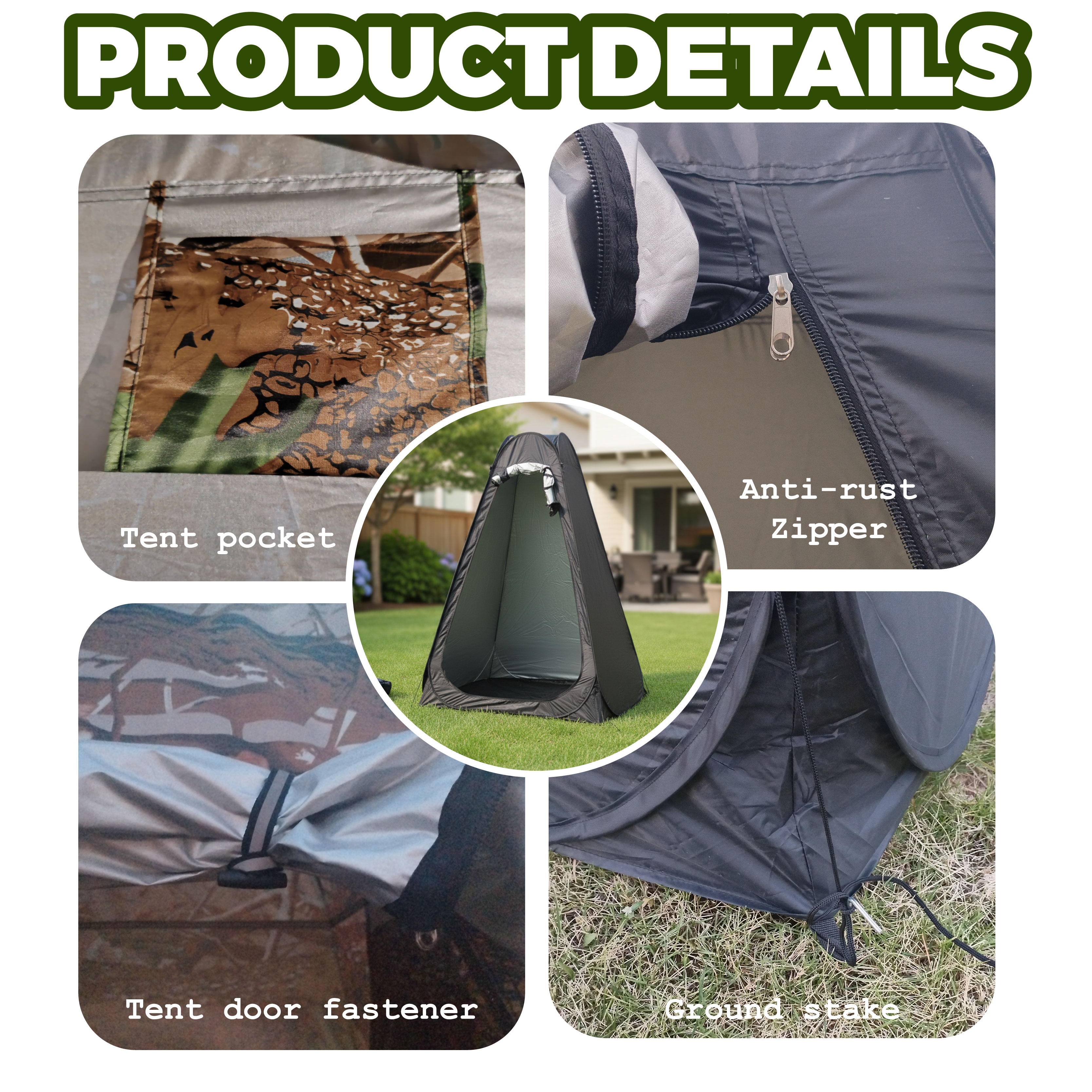 Portable Pop-Up Privacy Tent O - Outdoor Camping Toilet Tent recensie en prijs