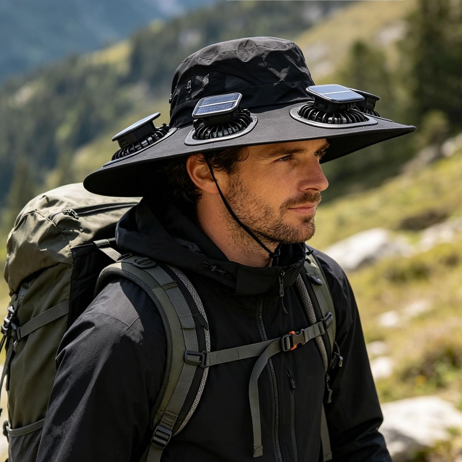 Hot 6 Fans Solar Fan Hat Breat - Outdoor Camping Fan recensie en prijs