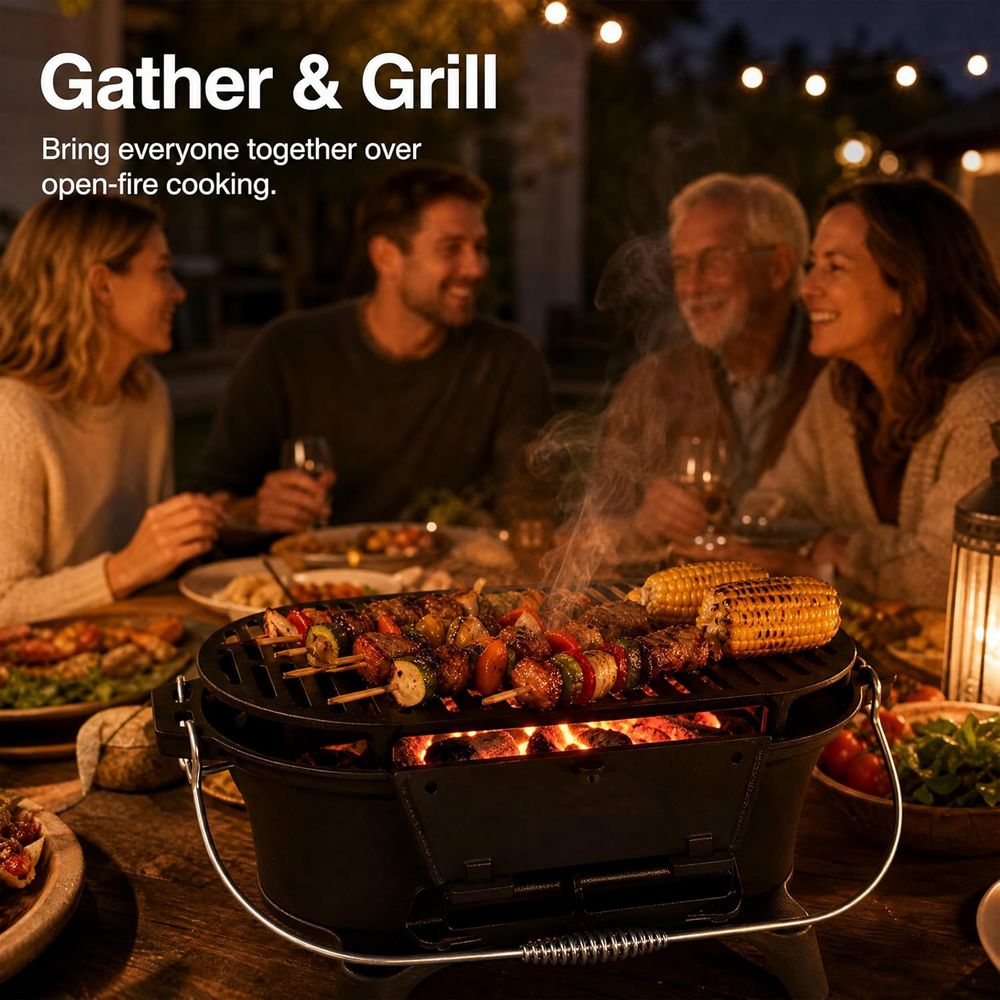 Portable Cast Iron Hibachi Gri - Japanese Outdoor Camping recensie en prijs