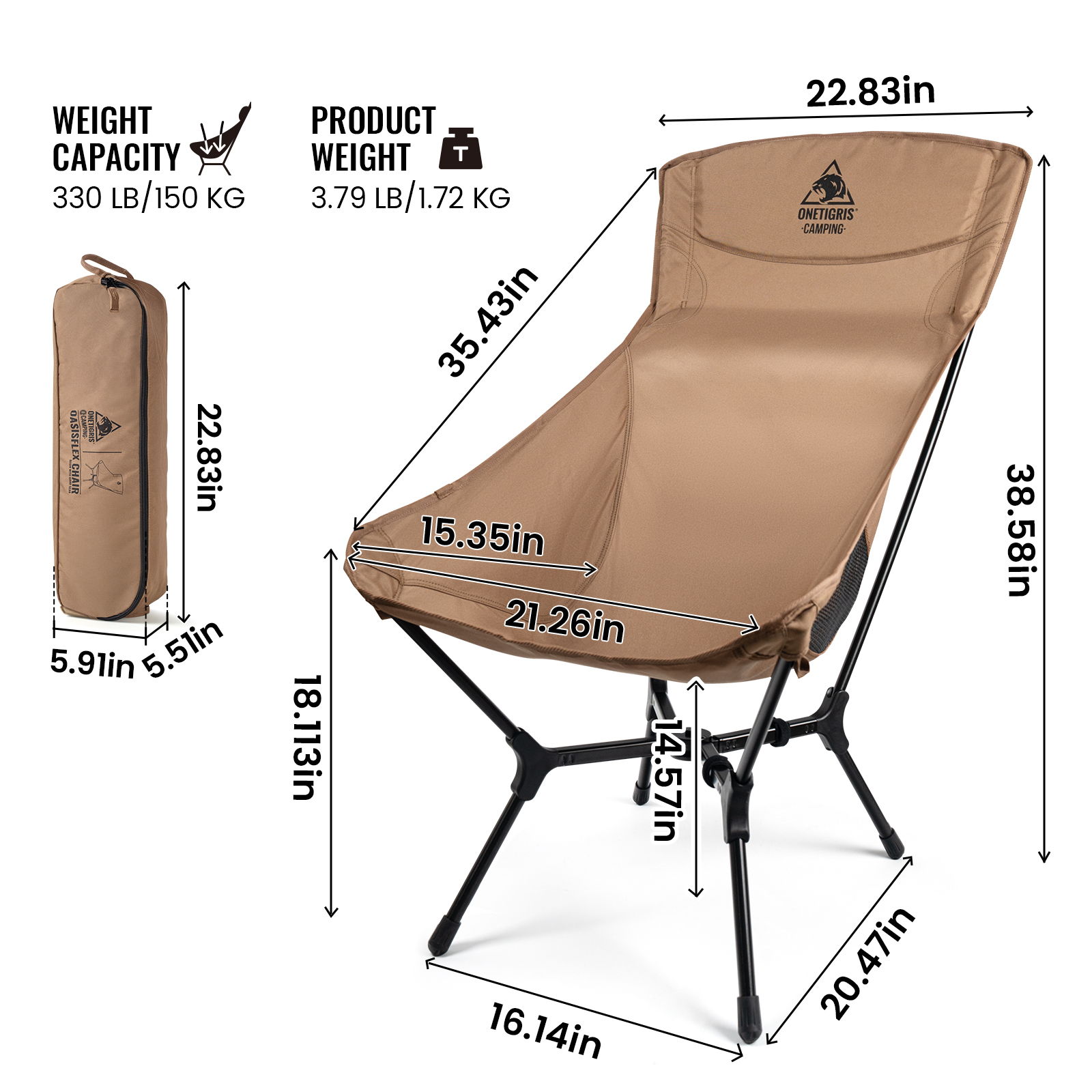 OneTigris Oasisflex Camping Fo - Outdoor Camping Table And Chairs recensie en prijs