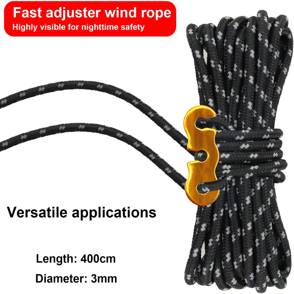 4Pcs Outdoor Guy Lines Tent Co - Outdoor Camping Guy recensie en prijs