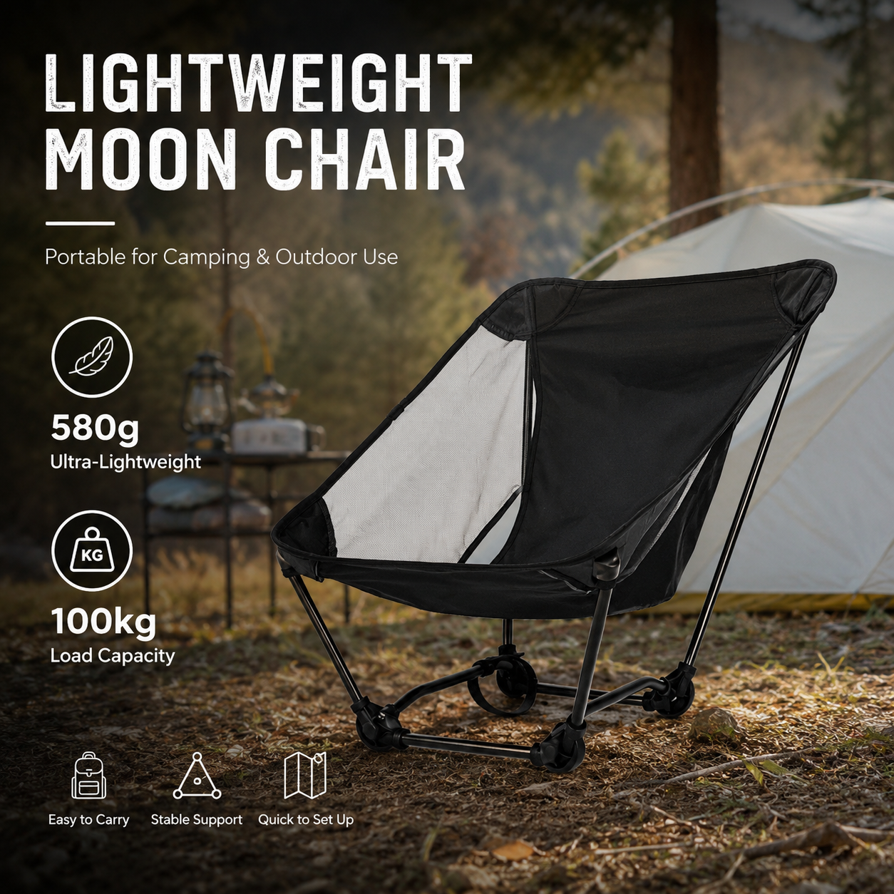 Portable Off Ground Folding Mo - Outdoor Camping Table And Chairs recensie en prijs