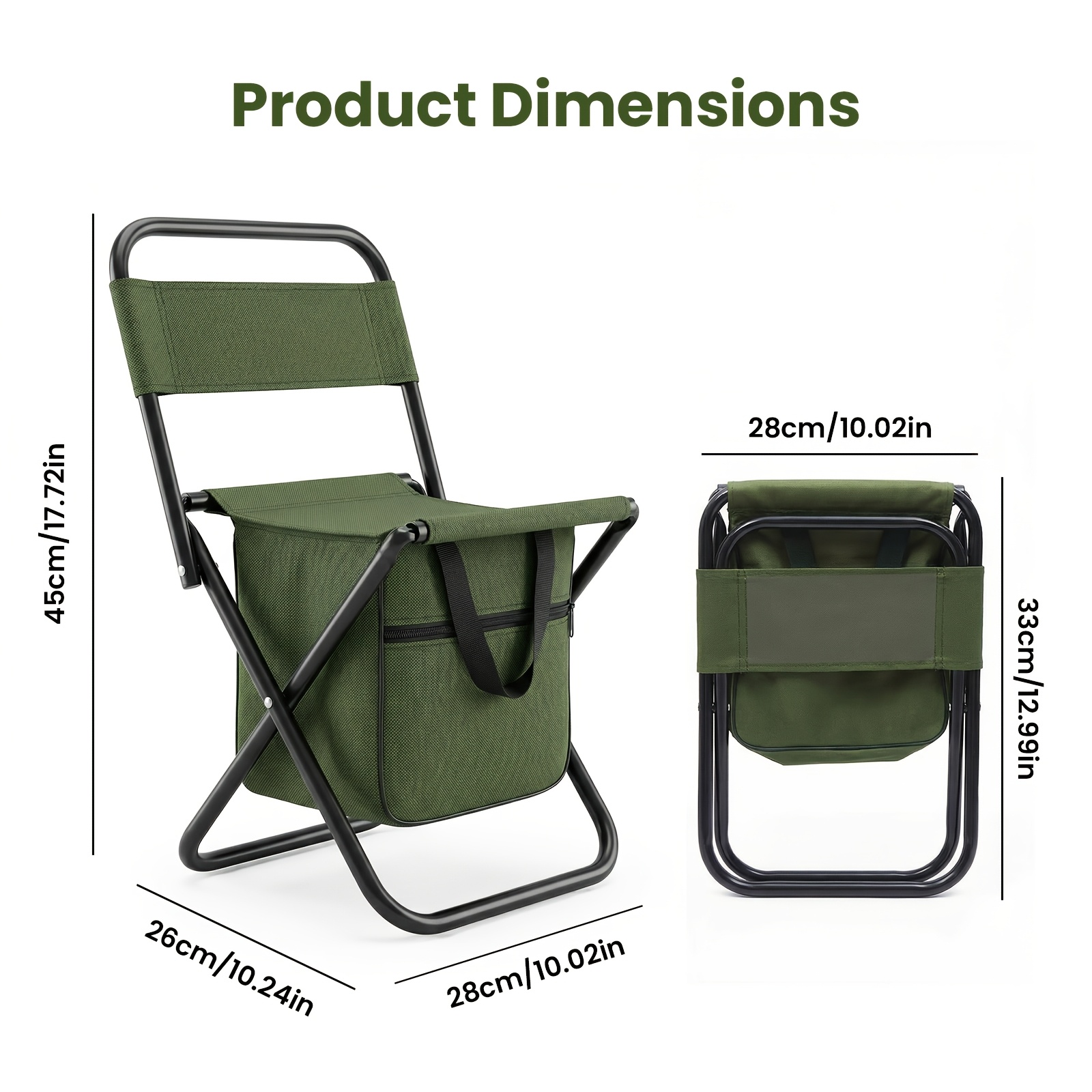 2 in 1 Camping Chair with Larg - Outdoor Camping Chairs Folding recensie en prijs