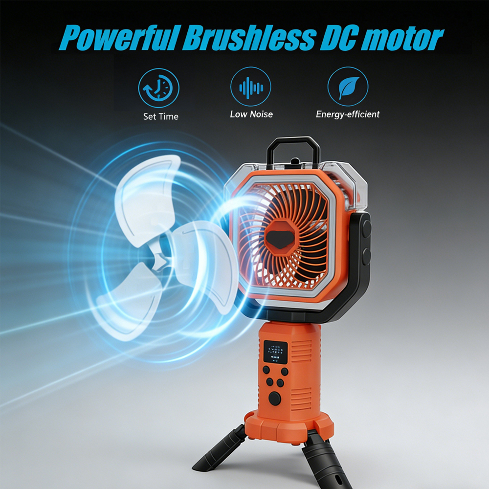 30000mAh Cooling Floor Fan wit - Outdoor Camping Fan recensie en prijs