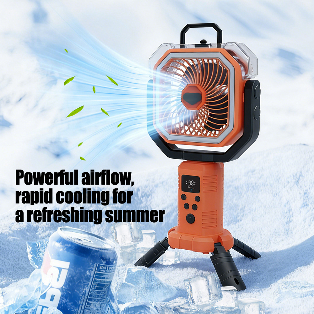 30000mAh Cooling Floor Fan wit - Outdoor Camping Fan recensie en prijs