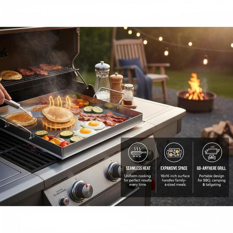 Universal Flat Top Griddle 18x - Outdoor Camping Griddle recensie en prijs