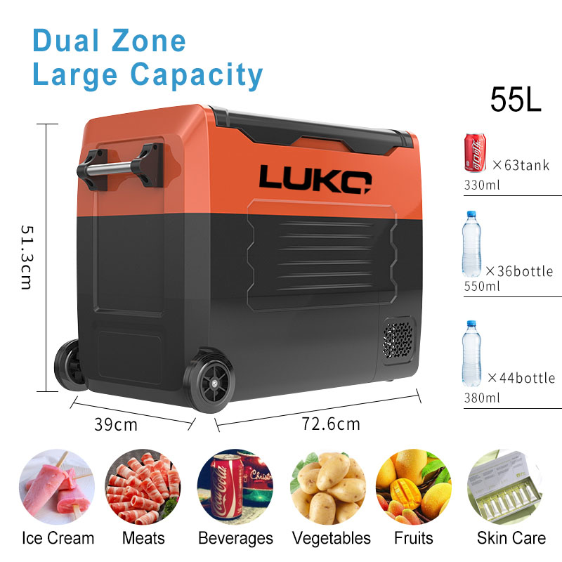 For Car Fridge Freezer 50L Dua - Outdoor Camping Zone recensie en prijs