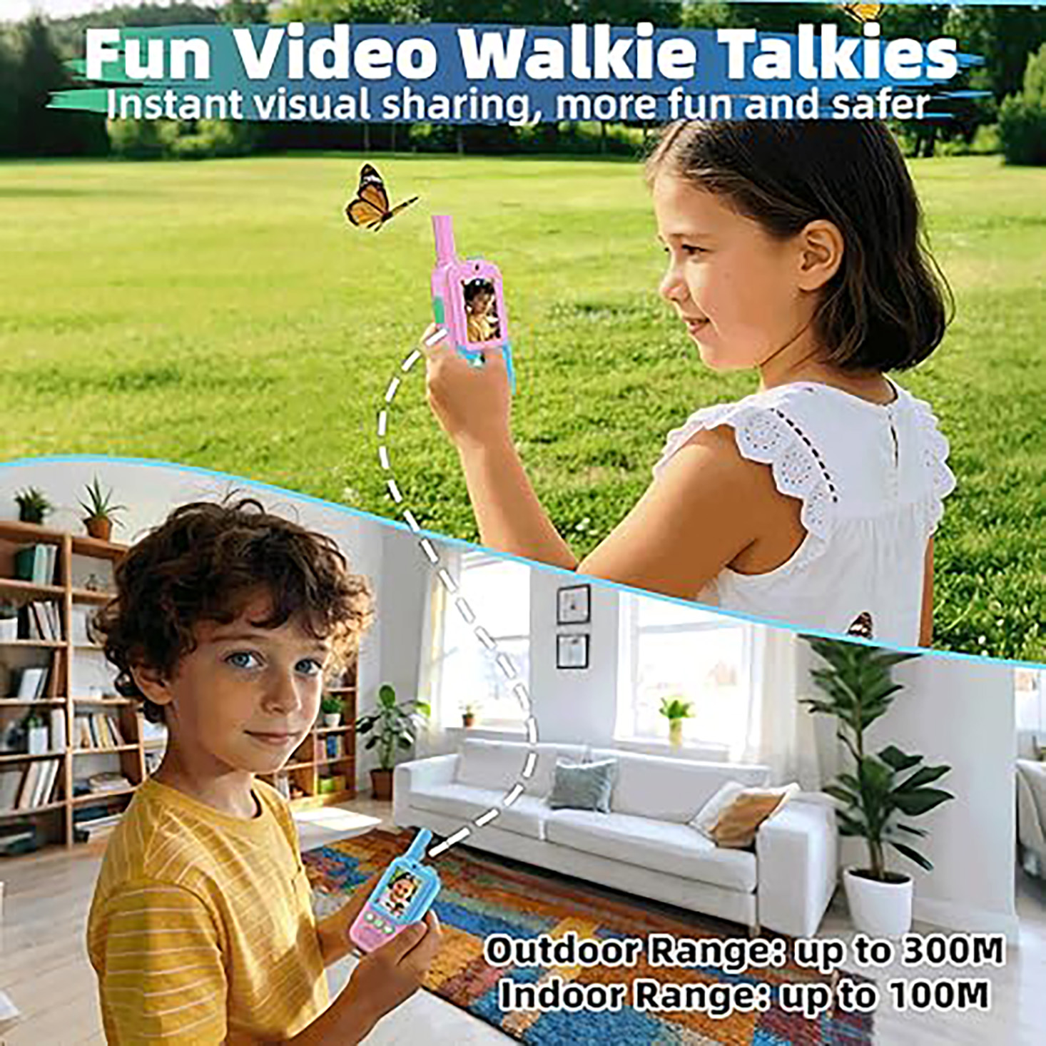 Rechargeable Kids Video Walkie - Outdoor Camping Videos recensie en prijs