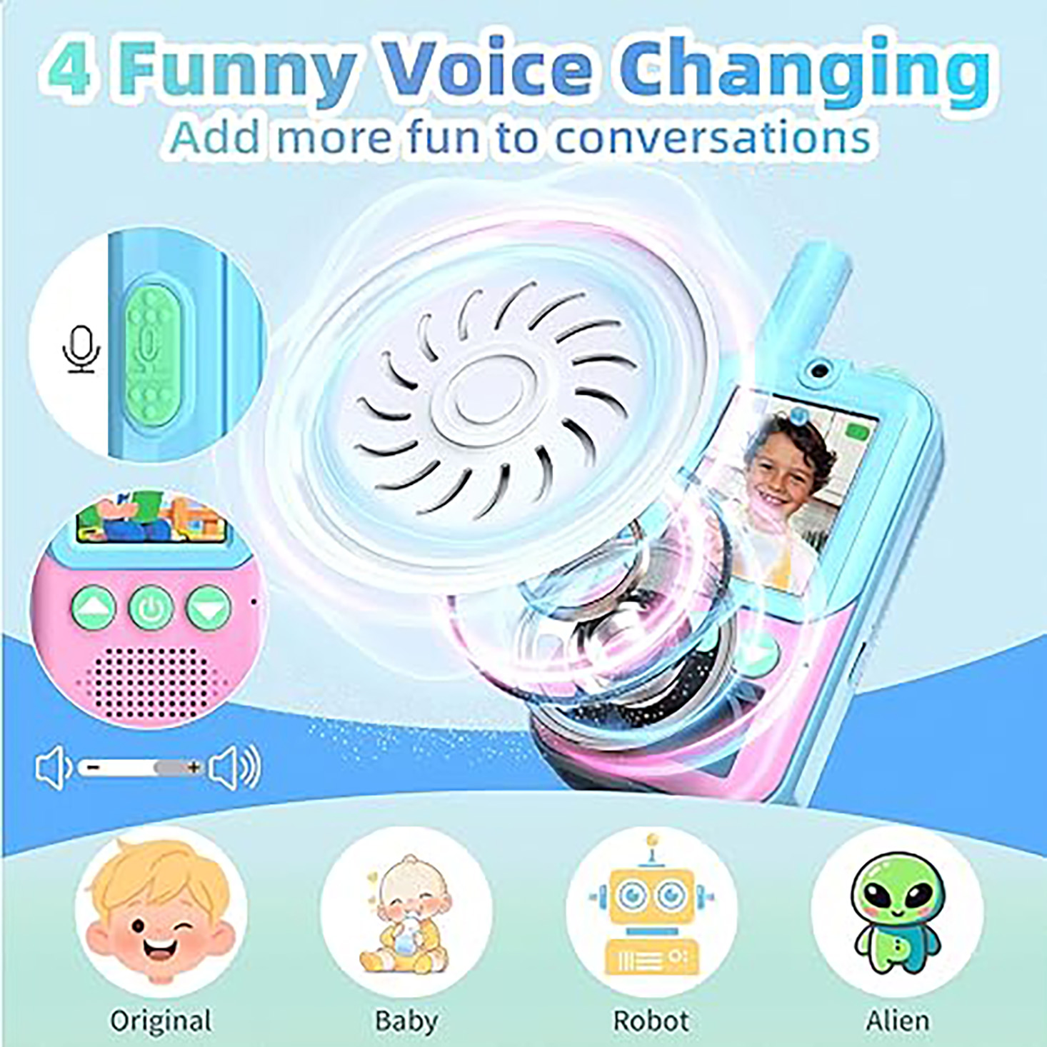 Rechargeable Kids Video Walkie - Outdoor Camping Videos recensie en prijs