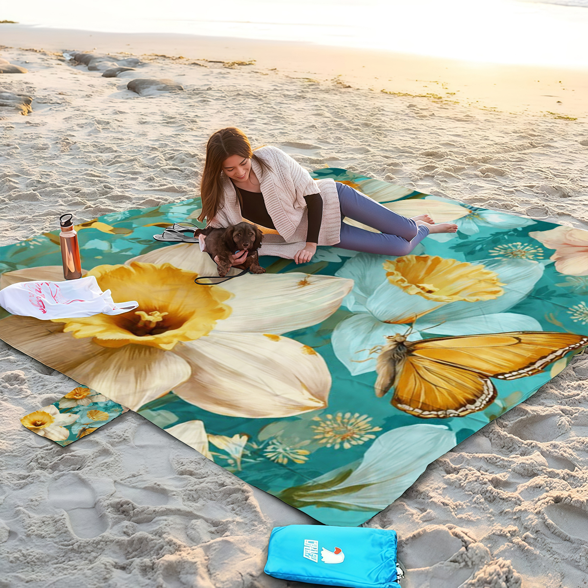 200x200cm Jasmine Flower Beach - Outdoor Camping Mats Large recensie en prijs