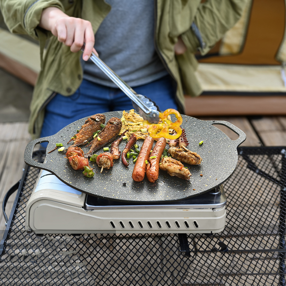 Oil Frying Baking Pan Non-stic - Outdoor Camping Griddle recensie en prijs