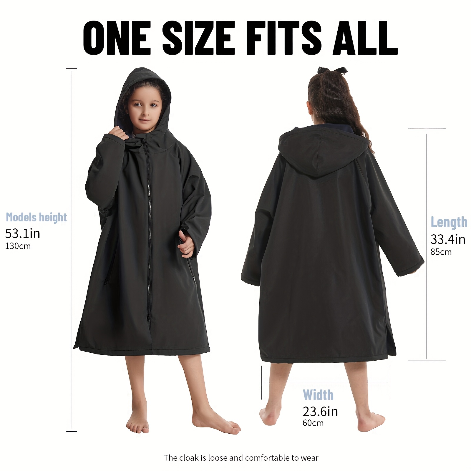 1pc Long-Sleeve Changing Robe  - Outdoor Camping Activities recensie en prijs