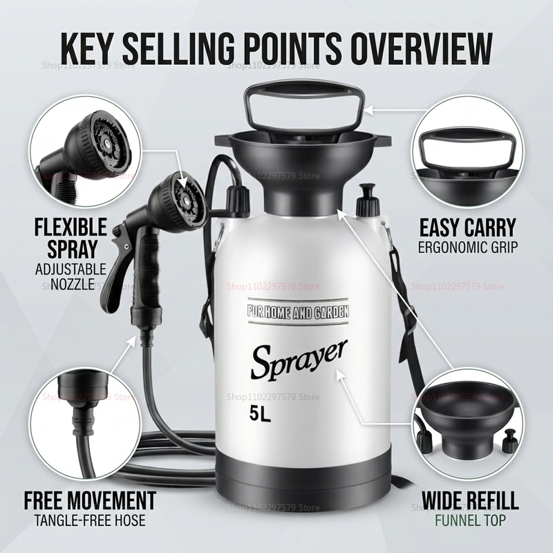 5L Portable Camping Shower Man - Outdoor Camping Activities recensie en prijs