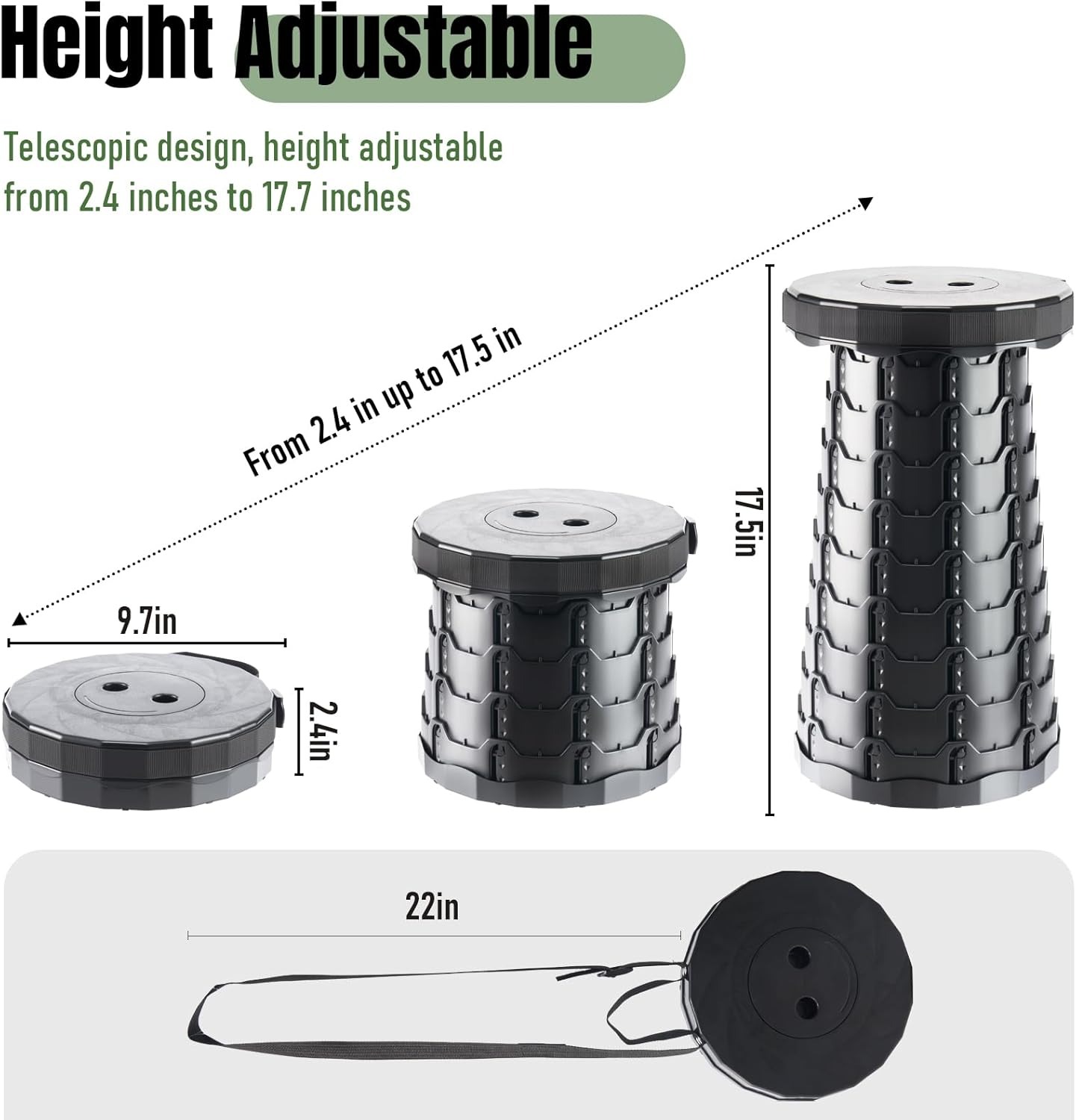 Foldable stool with thick padd - Outdoor Camping Activities recensie en prijs