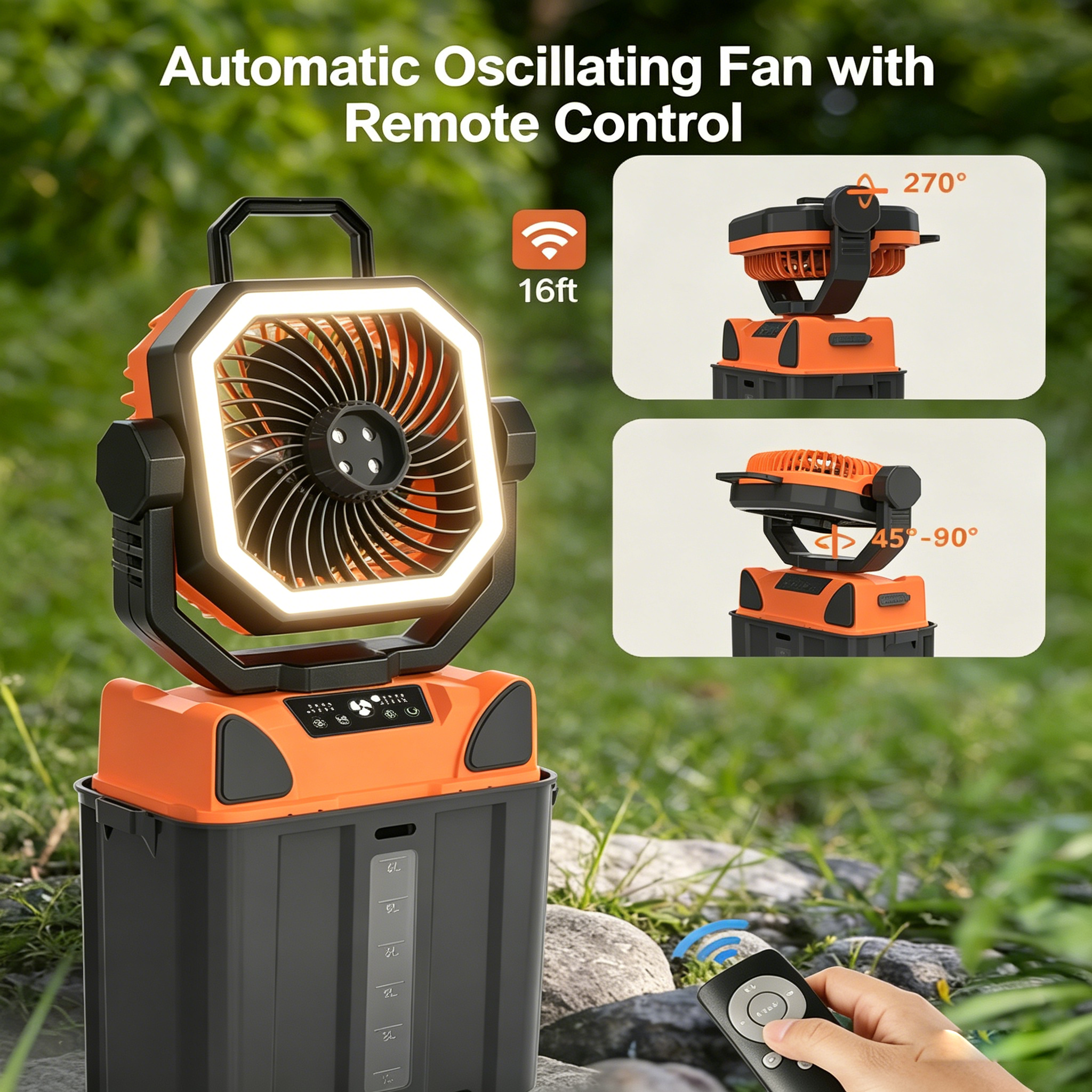 30000mAh Spray Camping Fan wit - Outdoor Camping Fan recensie en prijs