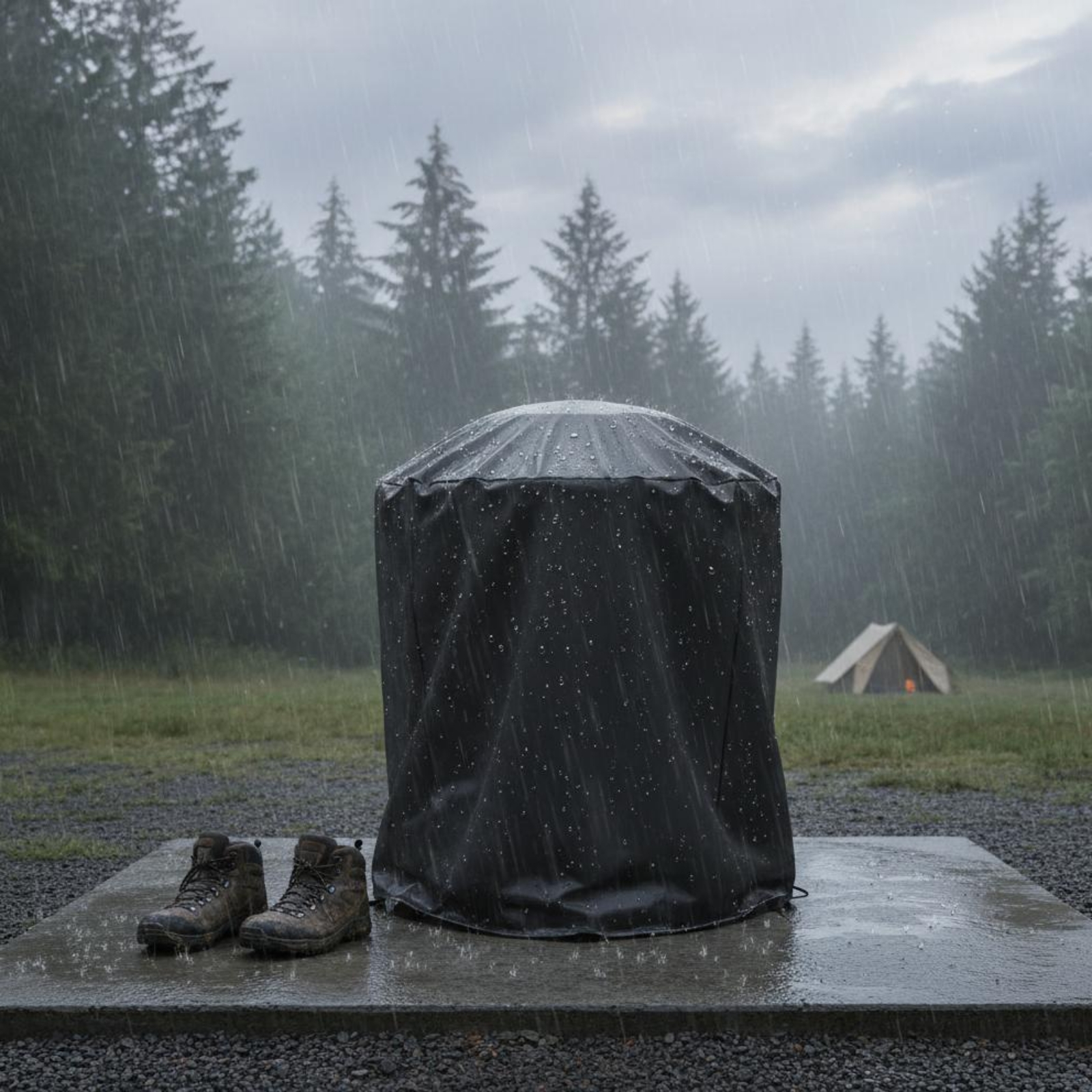 Round Grill Cover Waterproof R - Outdoor Camping Grill recensie en prijs
