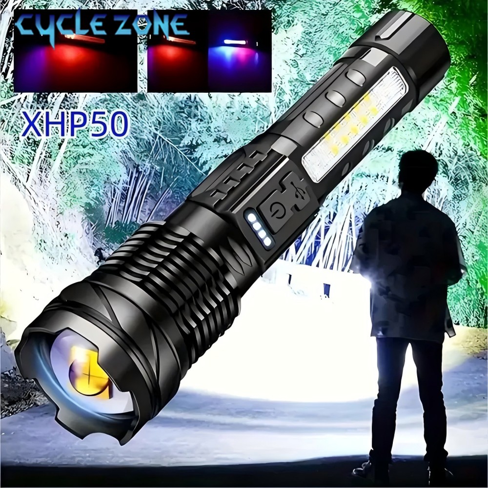 XHP50 Flashlight Zoomable Flas - Outdoor Camping Zone recensie en prijs