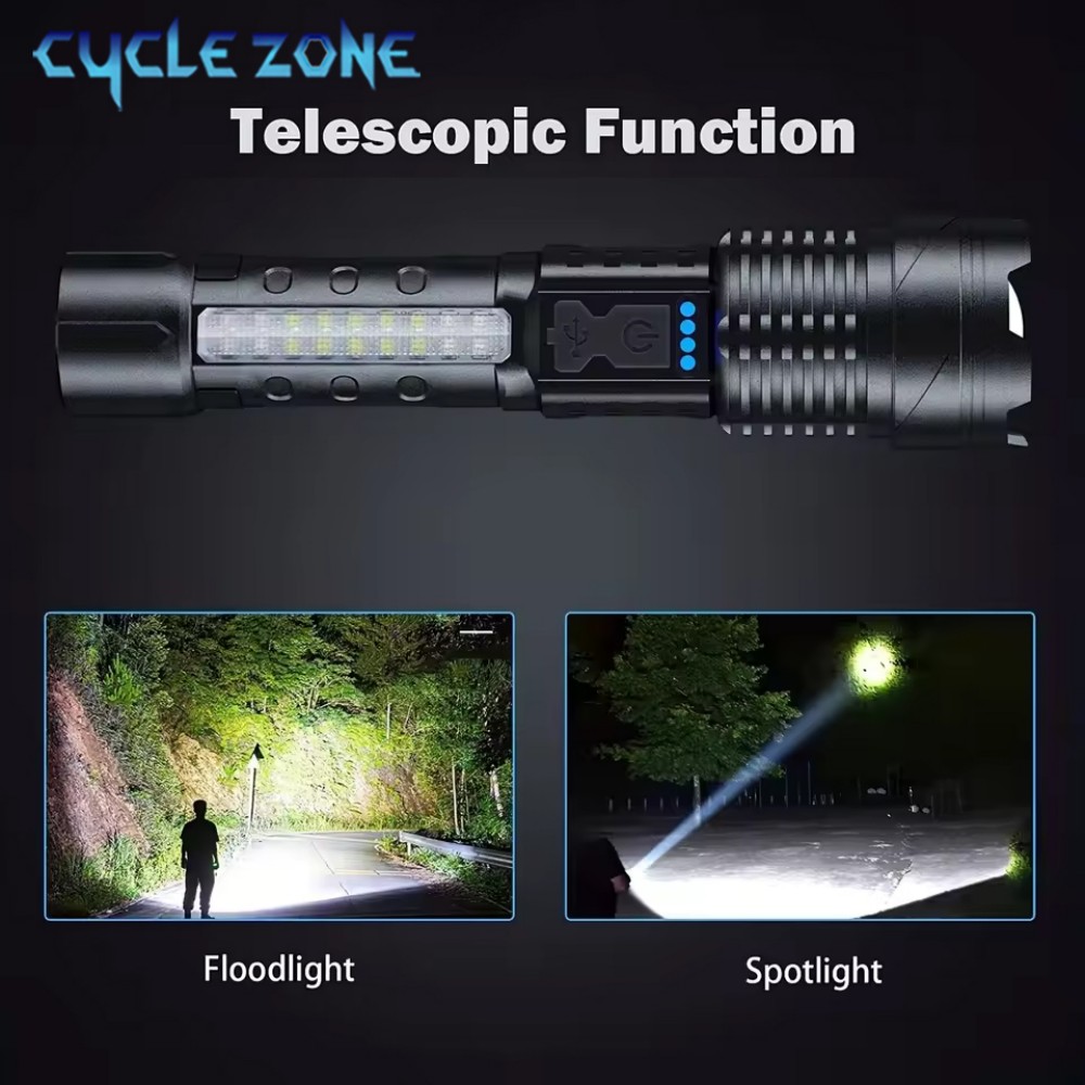 XHP50 Flashlight Zoomable Flas - Outdoor Camping Zone recensie en prijs