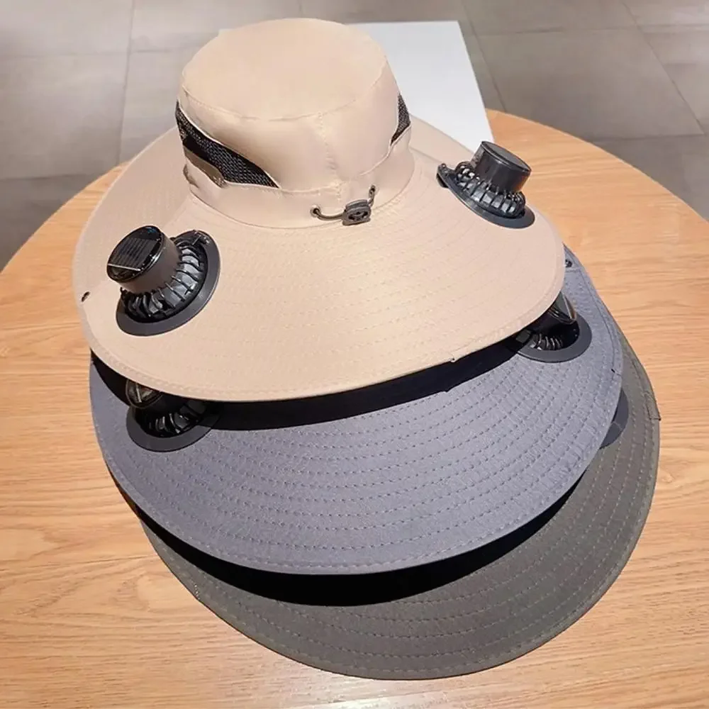 Solar Charging Umbrella Hat wi - Outdoor Camping Misting Fan recensie en prijs