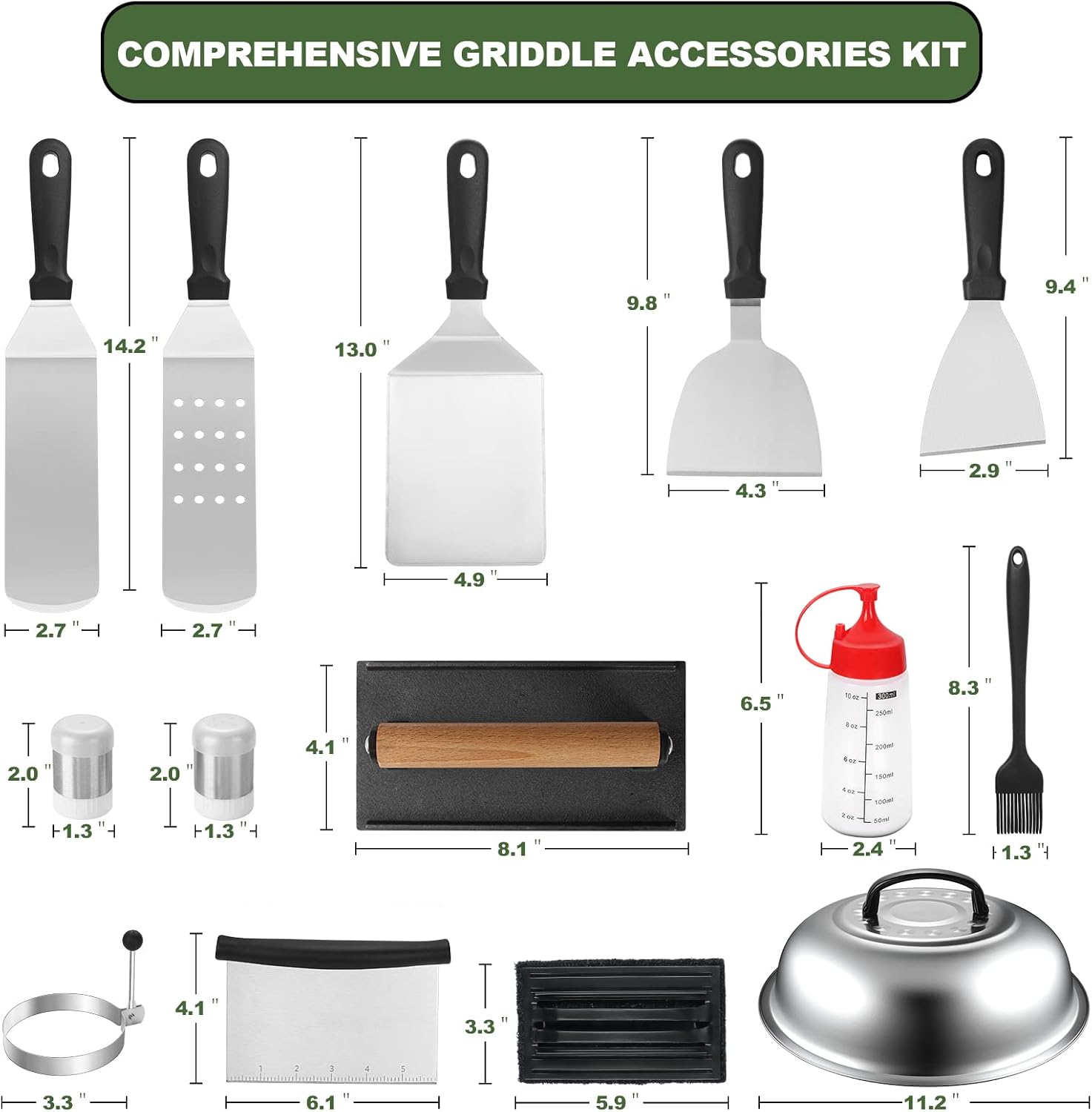 18PCS Griddle Accessories Kit  - Outdoor Camping Griddle recensie en prijs