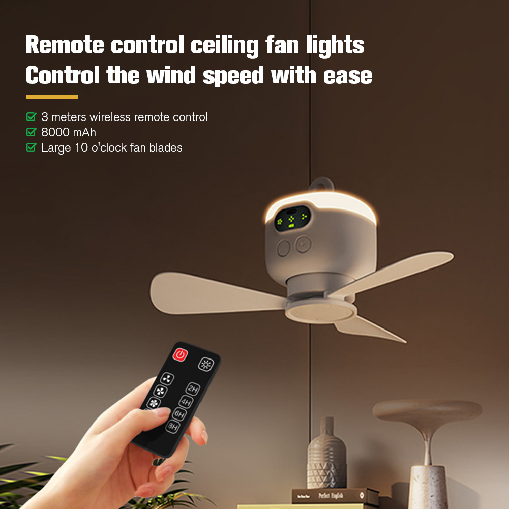 Portable Wireless Ceiling Fan  - Outdoor Camping Misting Fan recensie en prijs