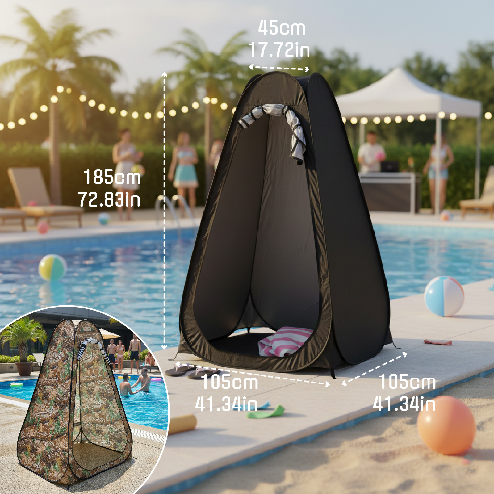 Portable Pop-Up Privacy Tent f - Outdoor Camping Toilet Tent recensie en prijs