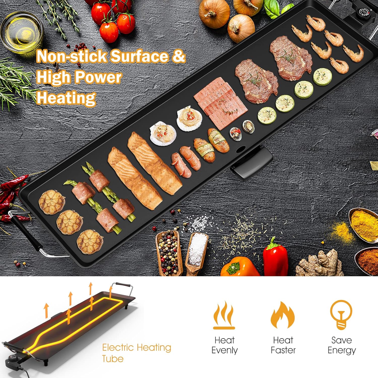 Electric Griddle 35 Inch - 200 - Outdoor Camping Griddle recensie en prijs