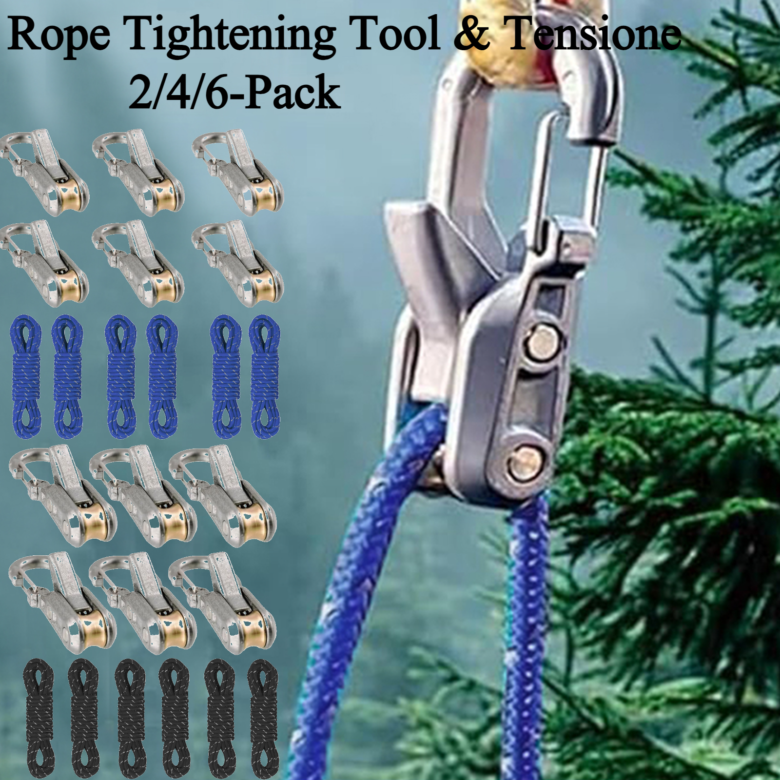2/4/6-Pack Rope Tightening Too - Outdoor Camping Guy recensie en prijs